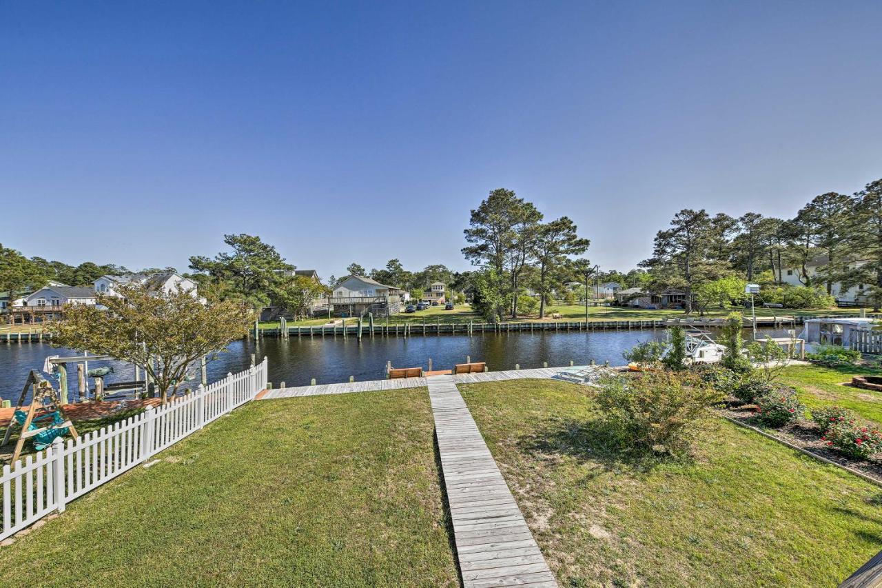 Obx Getaway With Boat Dock On Colington Harbour Villa Kill Devil Hills Bagian luar foto