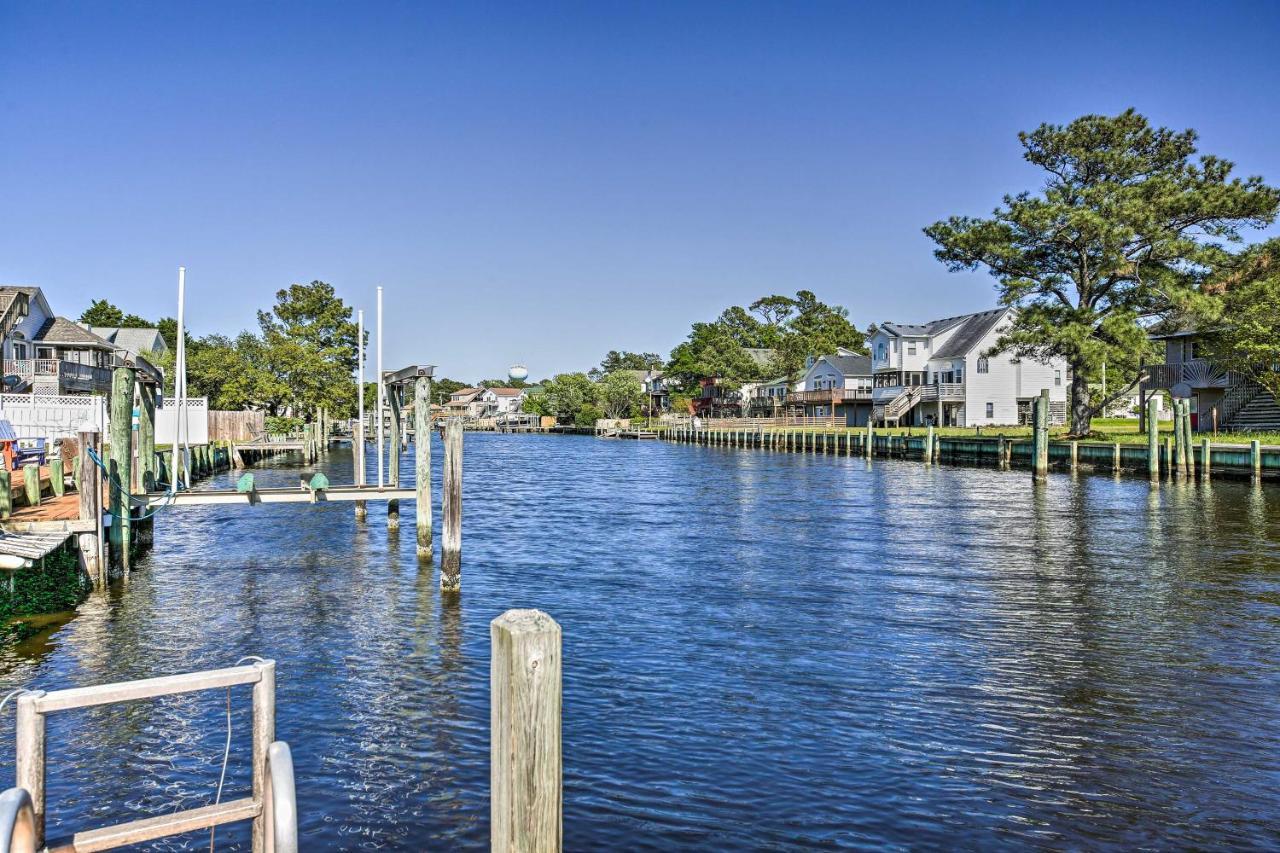 Obx Getaway With Boat Dock On Colington Harbour Villa Kill Devil Hills Bagian luar foto